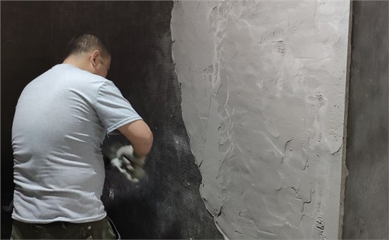 硫酸钡施工现场